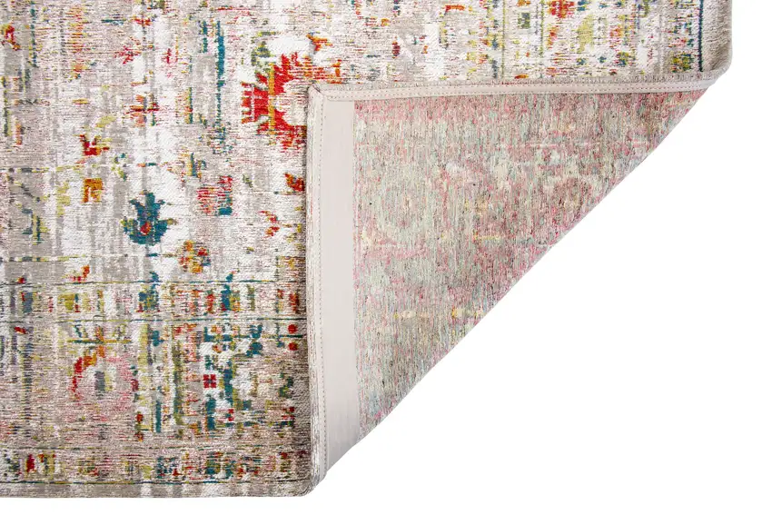 White Oriental Non Skid Area Rug Photo 5