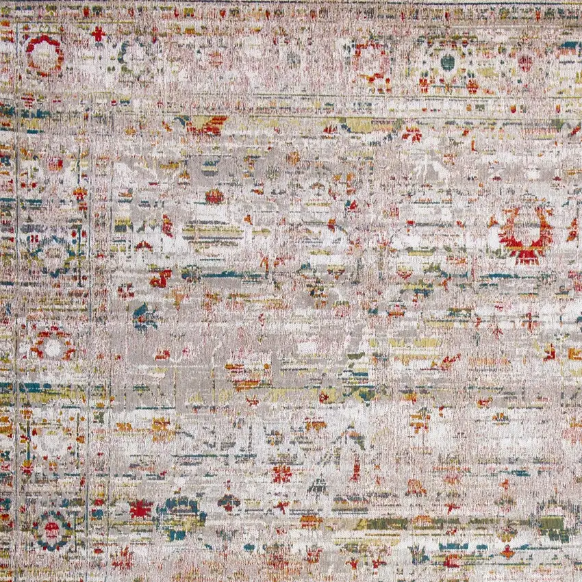 White Oriental Non Skid Area Rug Photo 6