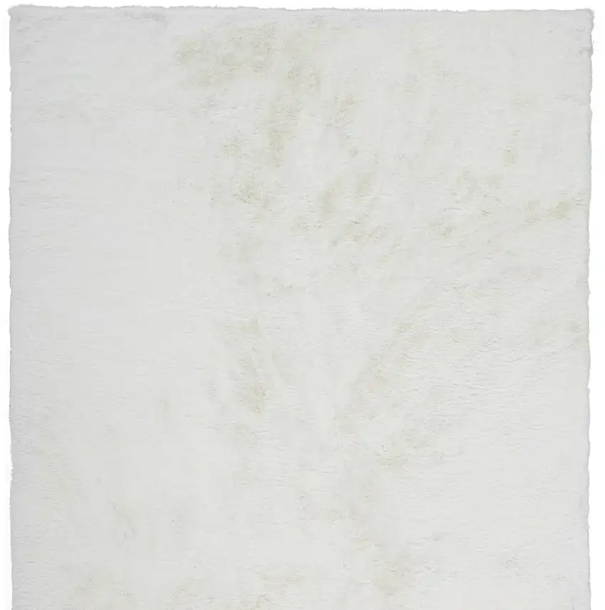 White Shag Area Rug Photo 4