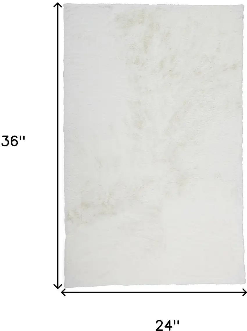 White Shag Area Rug Photo 7