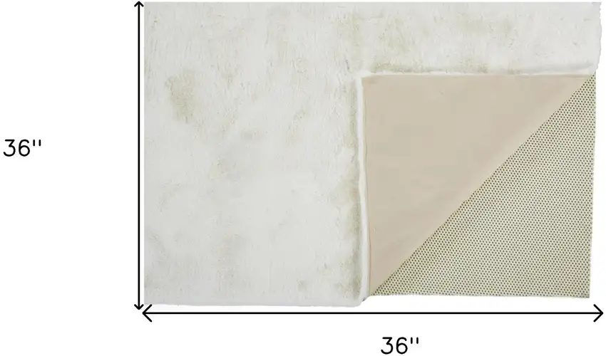 White Shag Area Rug Photo 6