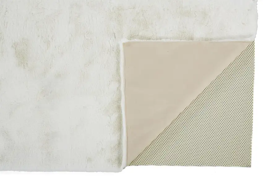 White Shag Area Rug Photo 1