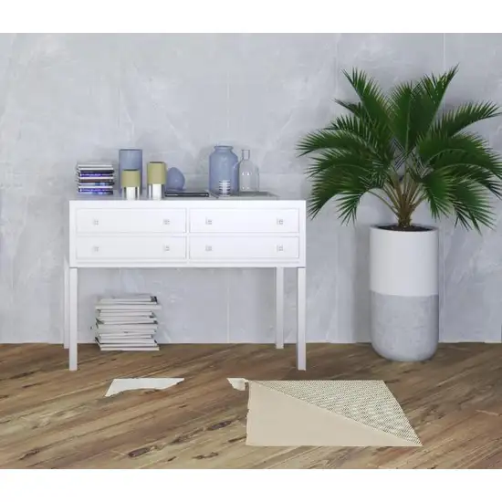 White Shag Area Rug Photo 2