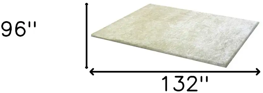 White Shag Hand Tufted Area Rug Photo 6