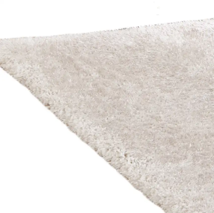 White Shag Hand Tufted Area Rug Photo 4