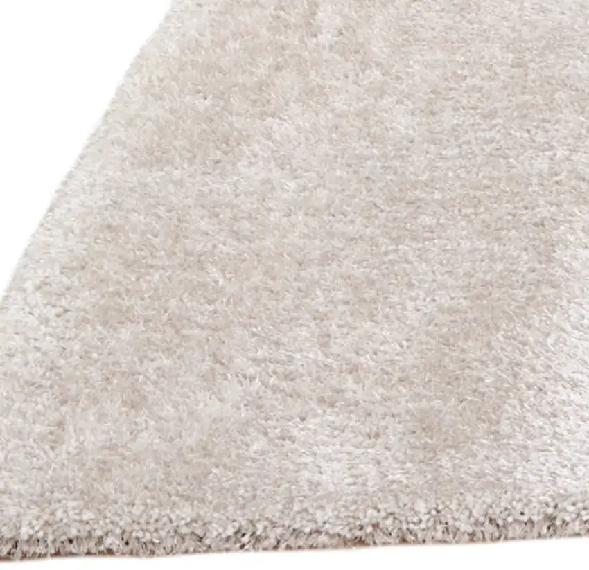 White Shag Hand Tufted Area Rug Photo 4