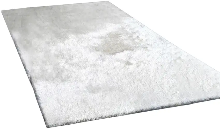 White Shag Hand Tufted Area Rug Photo 2