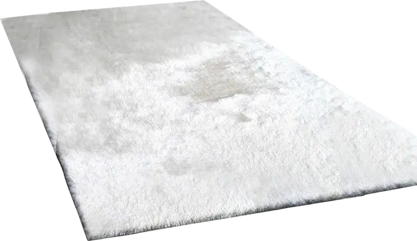 White Shag Hand Tufted Area Rug Photo 6