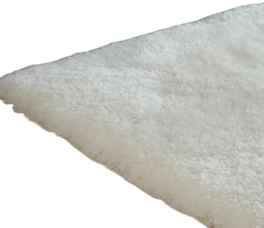 White Shag Hand Tufted Area Rug Photo 4