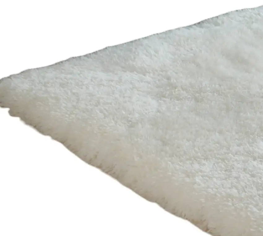 White Shag Hand Tufted Area Rug Photo 4