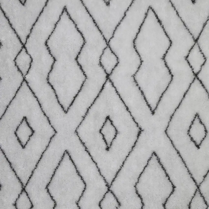 White Shag Hand Tufted Area Rug Photo 3