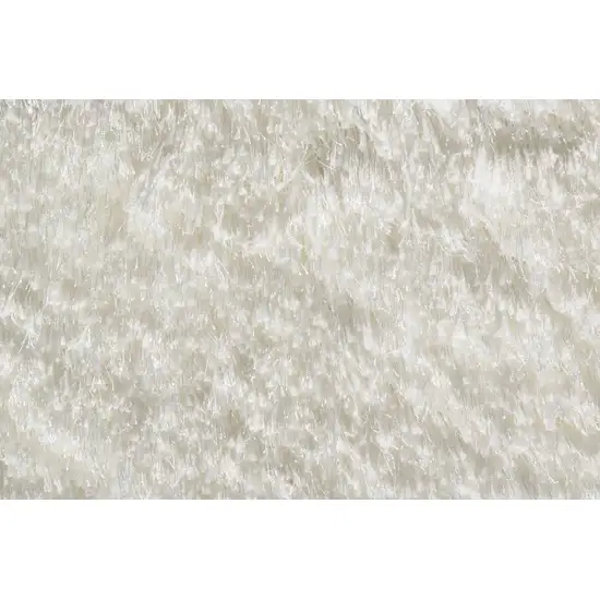 White Shag Hand Tufted Area Rug Photo 4