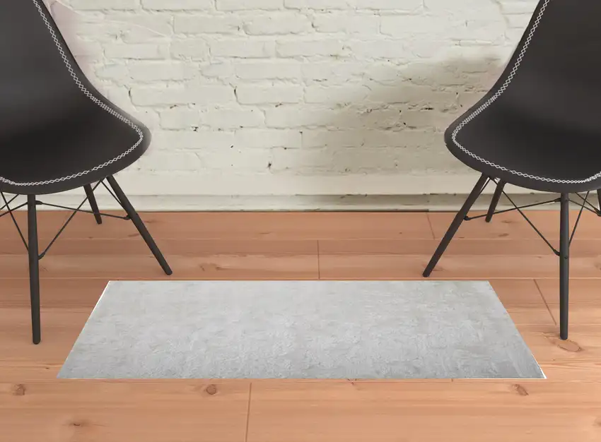 White Shag Tufted Handmade Area Rug Photo 2