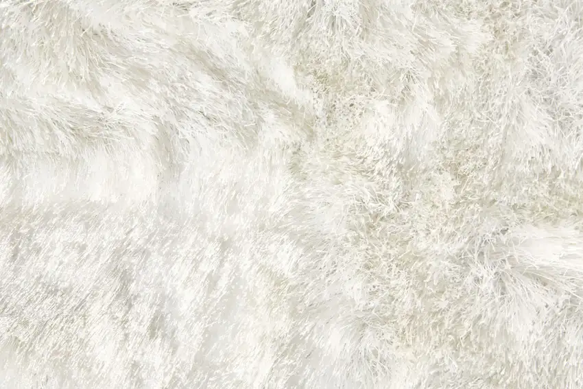 White Shag Tufted Handmade Area Rug Photo 5