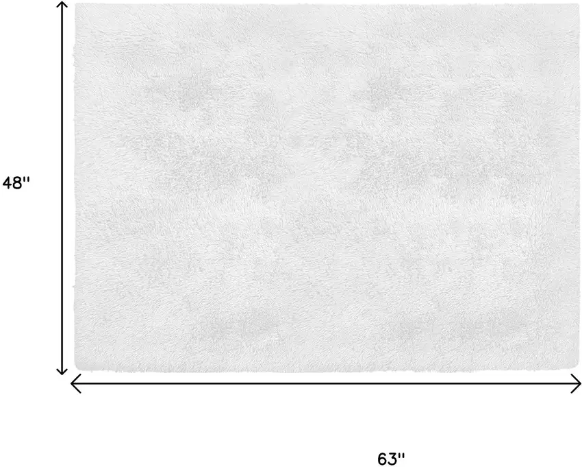 White Power Loom Area Rug Photo 3