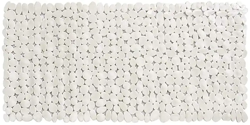 White Spa Pebbles Bathtub Mat Photo 3