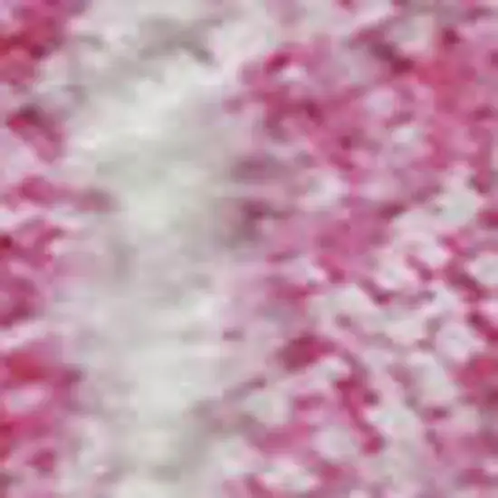 White Yellow And Pink Striped Washable Area Rug With UV Protection Photo 2