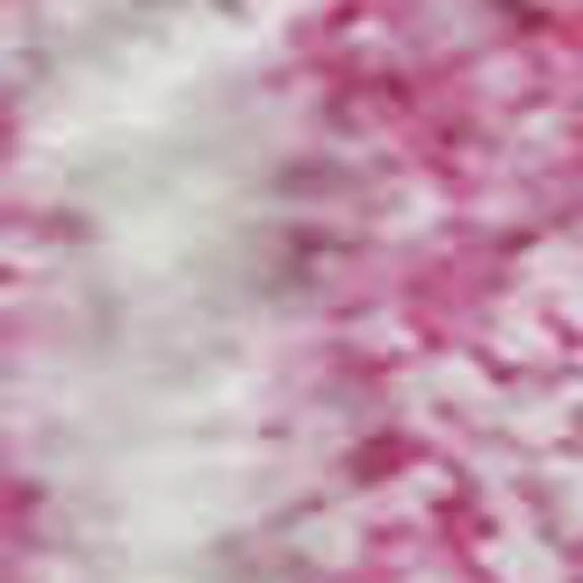 White Yellow And Pink Striped Washable Area Rug With UV Protection Photo 2