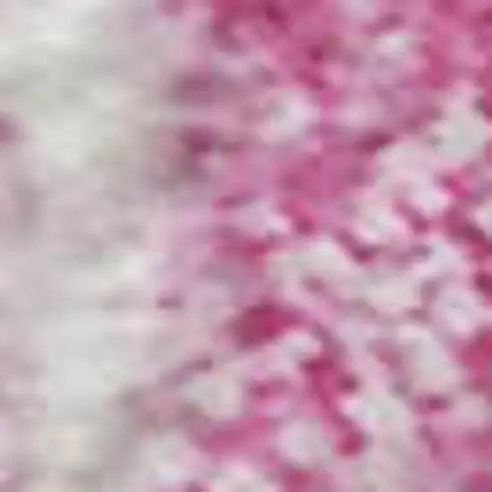 White Yellow And Pink Striped Washable Area Rug With UV Protection Photo 2