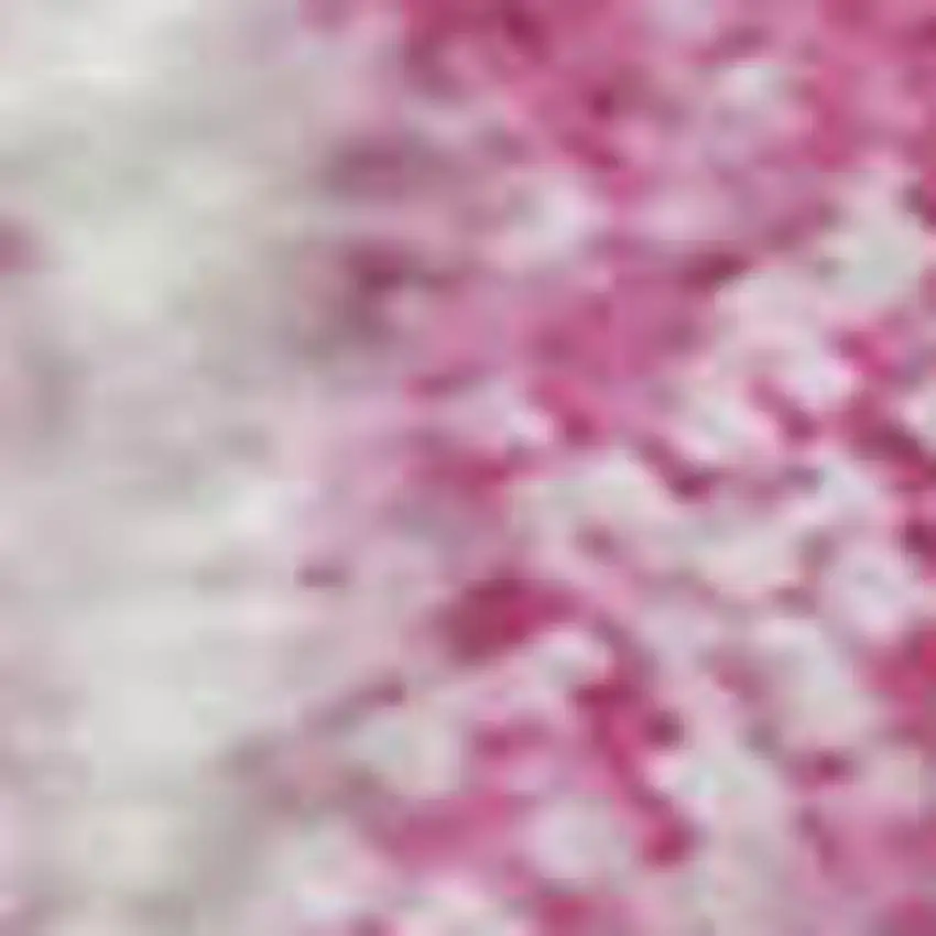 White Yellow And Pink Striped Washable Area Rug With UV Protection Photo 2