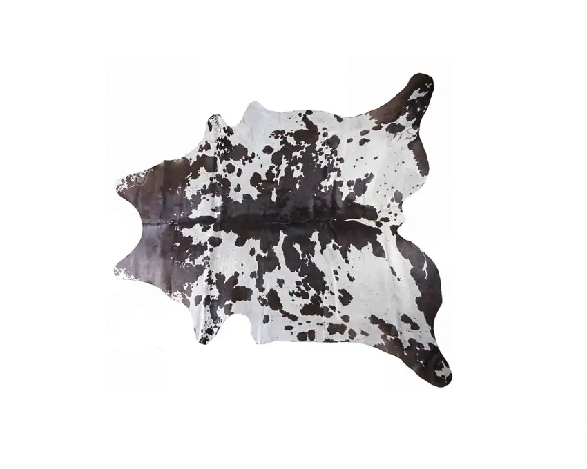 White and Chocolate Cowhide  Rug Photo 1