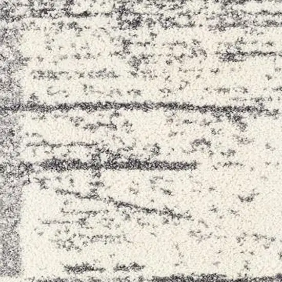 White And Gray Checkered Area Rug Photo 4