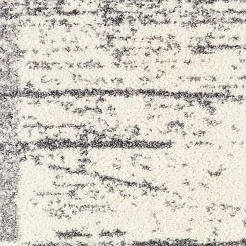 White And Gray Checkered Area Rug Photo 4