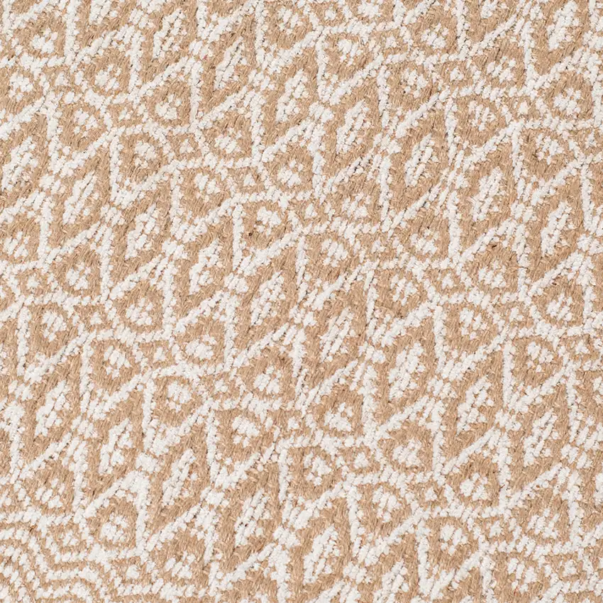 White and Natural Geometric Flatweave Handmade Area Rug Photo 9