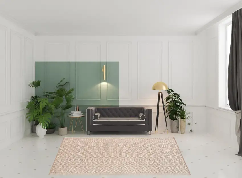 White and Natural Geometric Flatweave Handmade Area Rug Photo 4