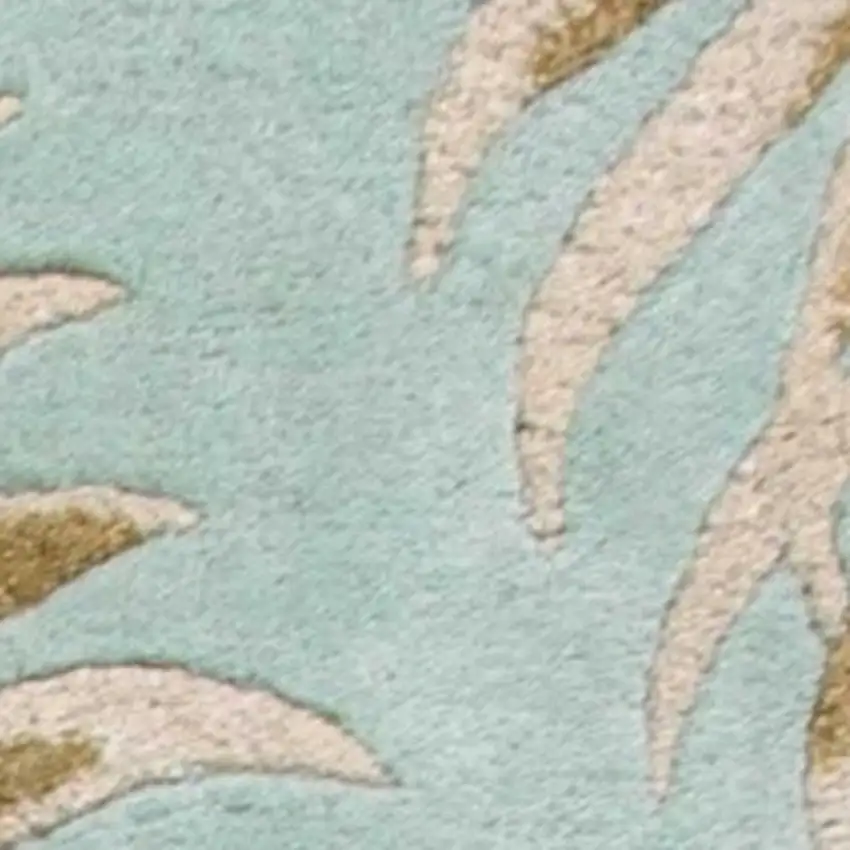 Wool Aqua Area Rug Photo 7