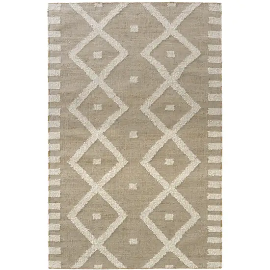Wool Diamond Hand Woven Area Rug Photo 1