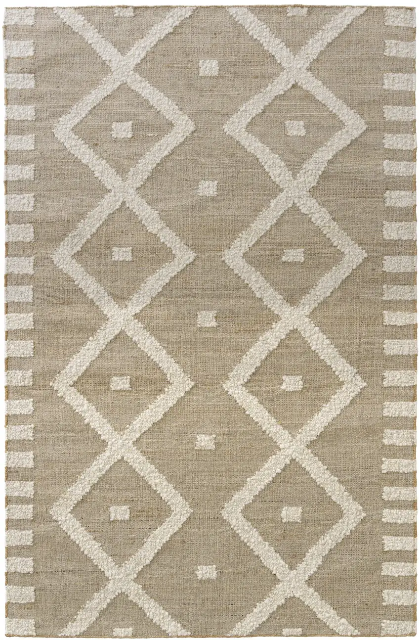 Wool Diamond Hand Woven Area Rug Photo 1
