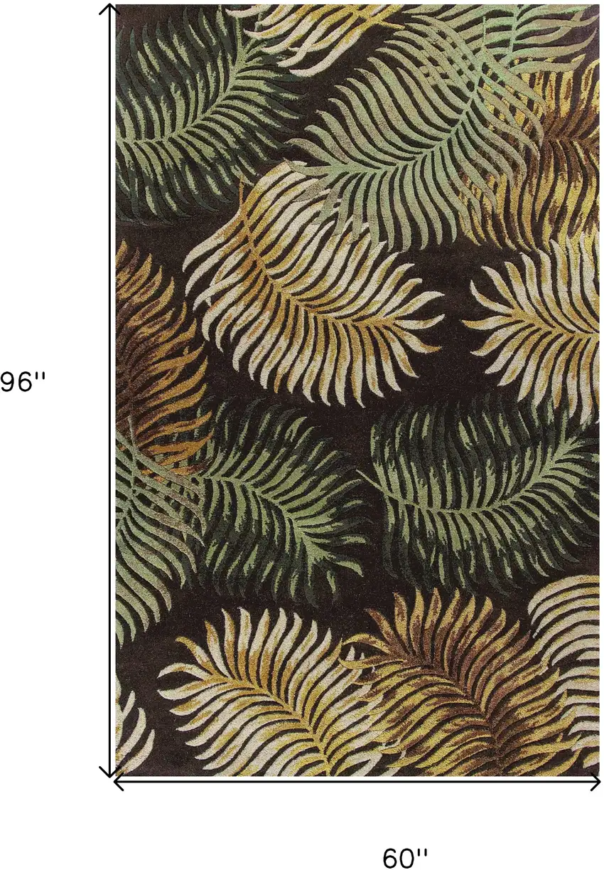 Wool Espresso Area Rug Photo 3