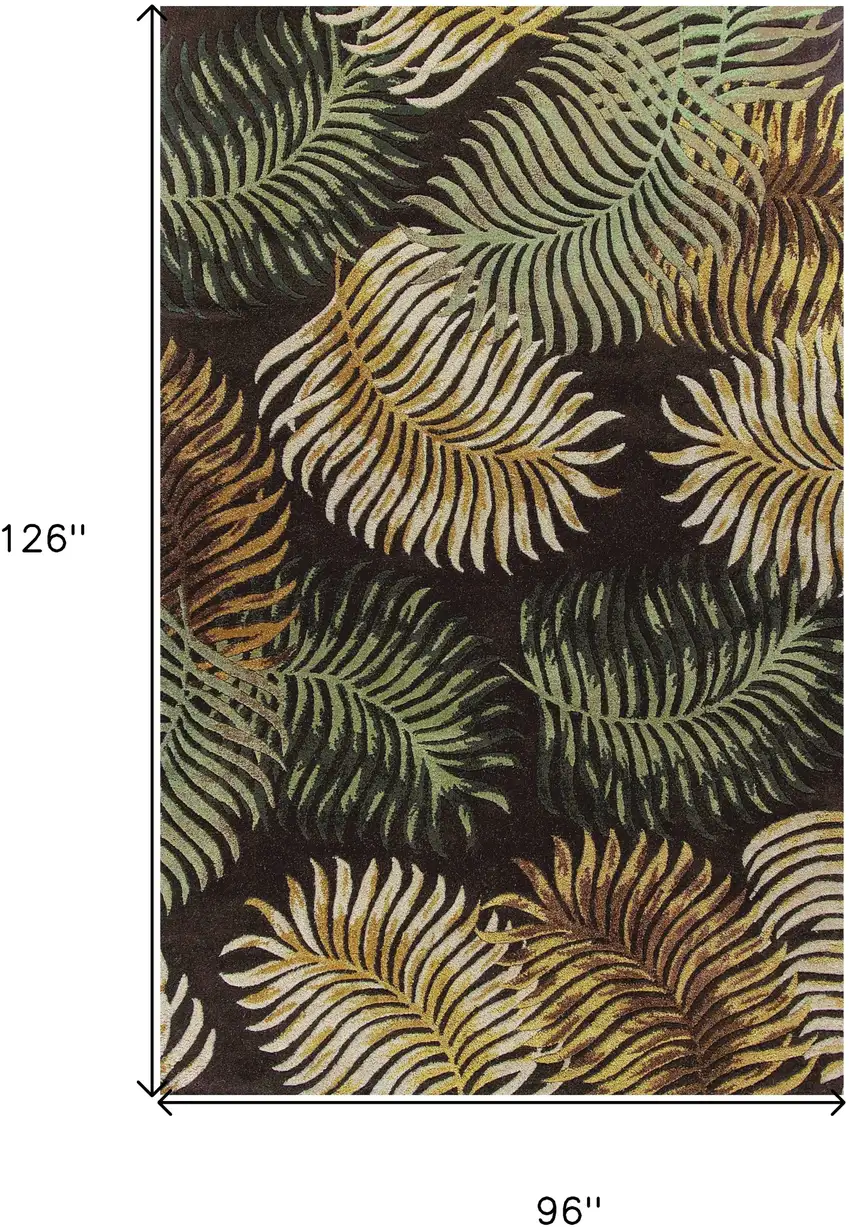 6 Wool Espresso Area Rug Photo 8