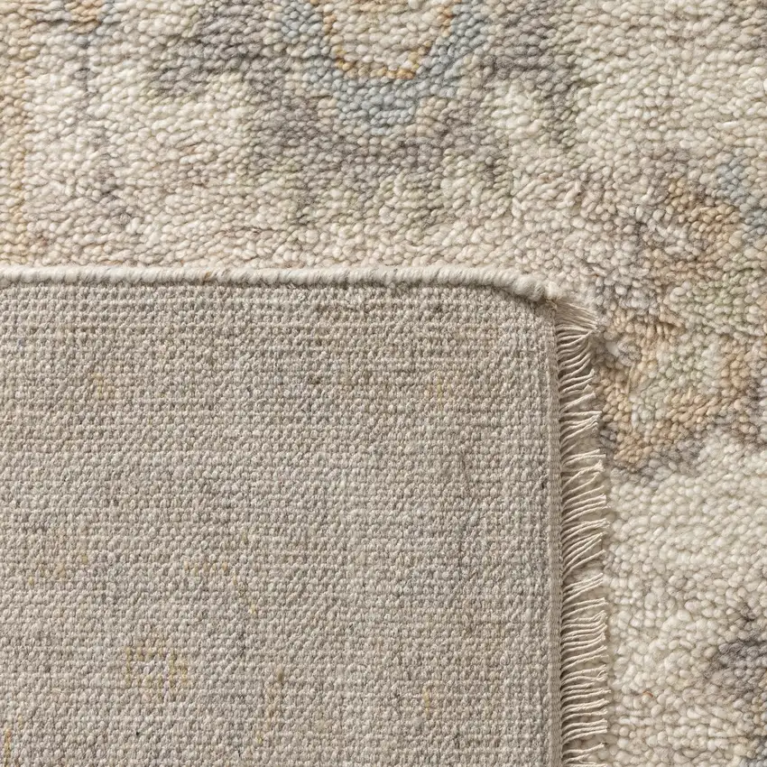 Wool Floral Hand Knotted Area Rug Photo 6