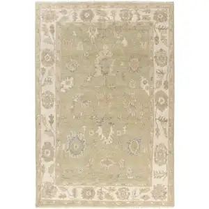 Photo of Wool Floral Hand Knotted Area Rug