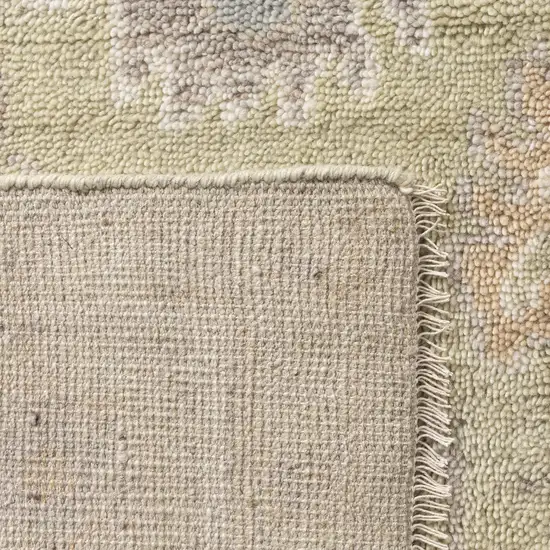 Wool Floral Hand Knotted Area Rug Photo 7