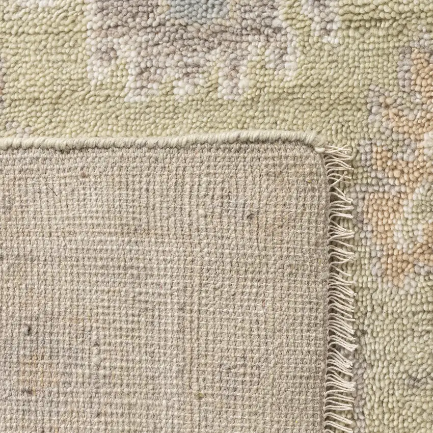 Wool Floral Hand Knotted Area Rug Photo 7