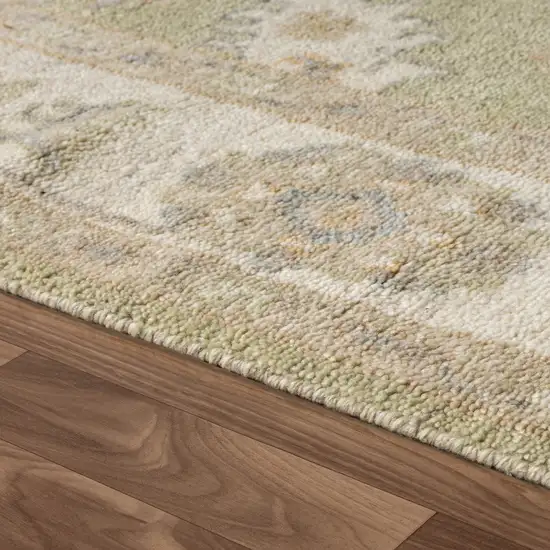 Wool Floral Hand Knotted Area Rug Photo 4