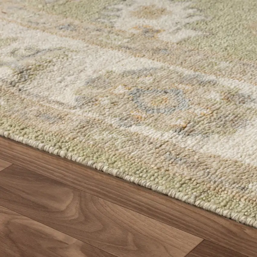 Wool Floral Hand Knotted Area Rug Photo 4