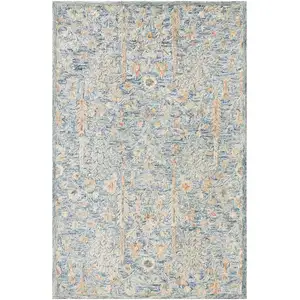 Photo of Wool Floral Hand Tufted Area Rug