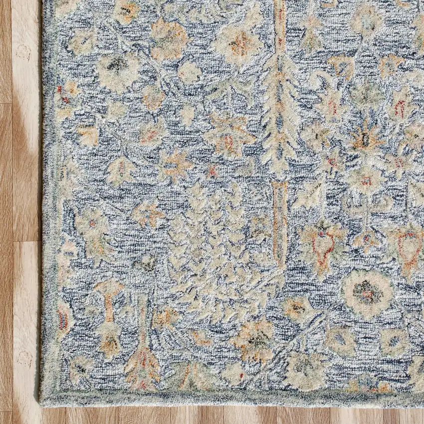Wool Floral Hand Tufted Area Rug Photo 7