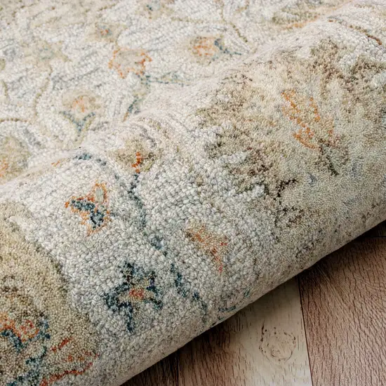 Wool Floral Hand Tufted Area Rug Photo 5