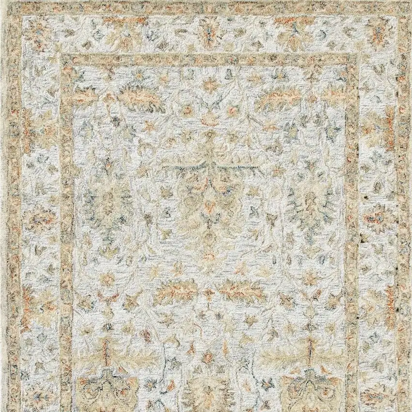 Wool Floral Hand Tufted Area Rug Photo 3