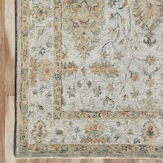 Wool Floral Hand Tufted Area Rug Photo 7