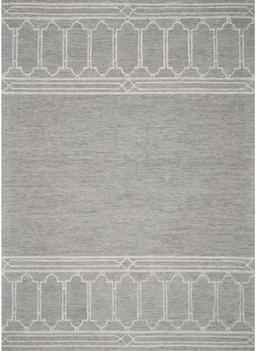 Wool Grey Area Rug Photo 2