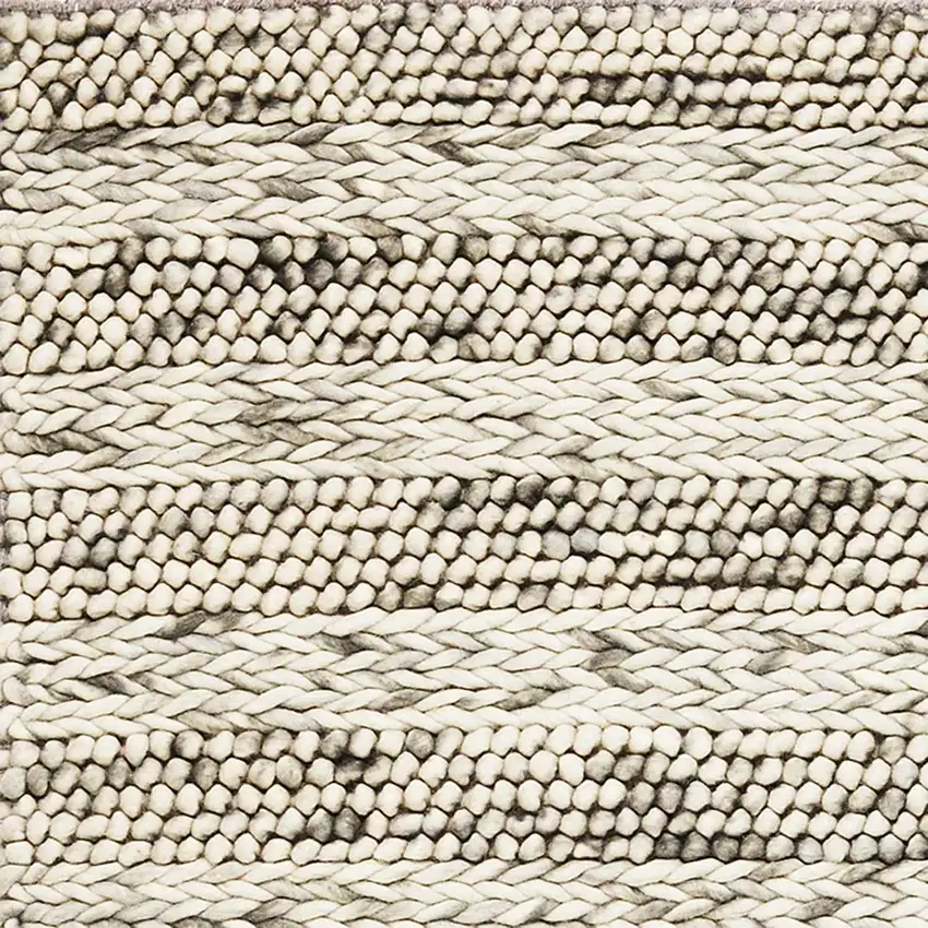Wool Grey Area Rug Photo 2