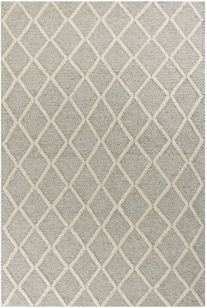 Wool Grey Area Rug Photo 1
