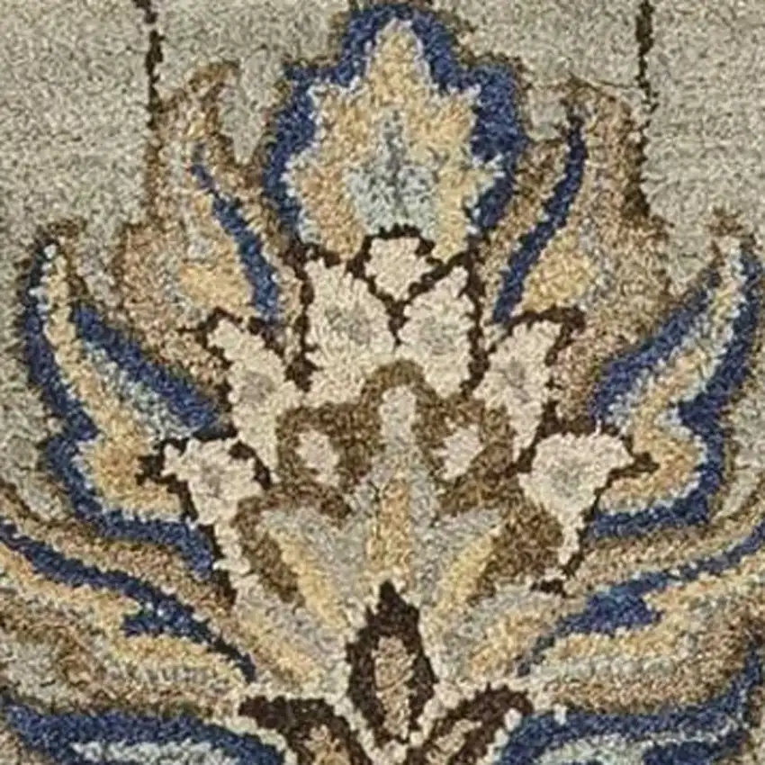 6 Wool Grey Area Rug Photo 6