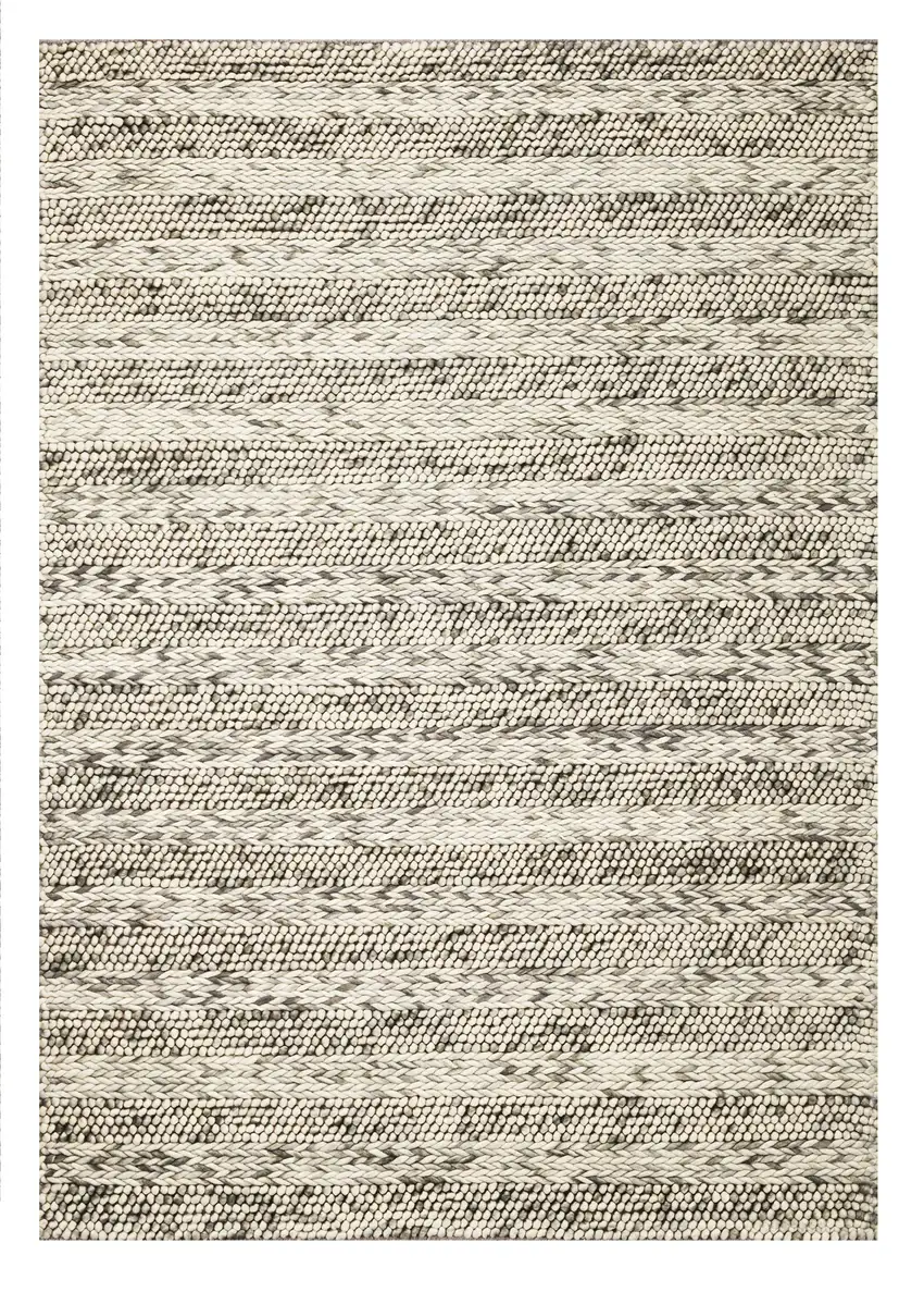 Wool Grey Area Rug Photo 2